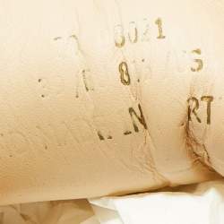 Pre Owned Axel Arigato Light Beige Leather And Suede Low Top Sneakers Size 39