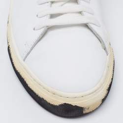 Axel Arigato White Leather Low Top Sneakers Size 38