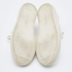 Pre Owned Axel Arigato White Leather Clean 90 Bird Embroidered Low Top Sneakers Size 39