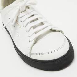 Pre Owned Axel Arigato White Leather Low Top Sneakers Size 36