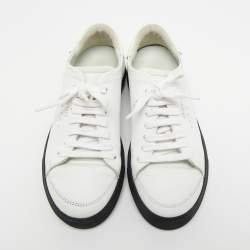 Pre Owned Axel Arigato White Leather Low Top Sneakers Size 36