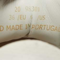 Pre Owned Axel Arigato White Leather Low Top Sneakers Size 36