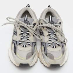 Axel Arigato Grey Mesh and Leather Marathon R Trail Sneakers Size 37