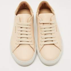 Axel Arigato Beige Leather and Suede Low Top  Sneakers Size 35