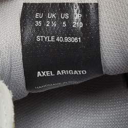 Axel Arigato Grey Mesh and Leather Low Top Sneakers Size 35