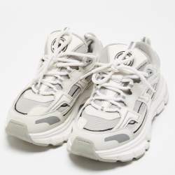 Axel Arigato Grey Mesh and Leather Low Top Sneakers Size 35