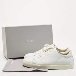 Axel Arigato White Leather Low Top Sneakers Size 39