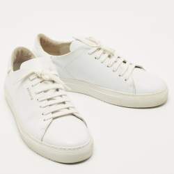 Axel Arigato White Leather Low Top Sneakers Size 39
