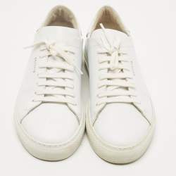 Axel Arigato White Leather Low Top Sneakers Size 39