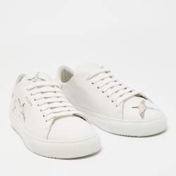 Axel Arigato White Leather Clean 90 Bee Bird Low Top Sneakers Size 39