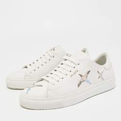 Axel Arigato White Leather Clean 90 Bee Bird Low Top Sneakers Size 39