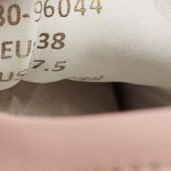 Pre Owned Axel Arigato Pink Leather Clean Low Top Sneakers Size 38