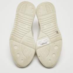 Pre Owned  Axel Arigato White Leather and Suede Genesis Vintage Sneakers Size 39