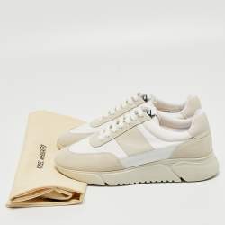 Pre Owned  Axel Arigato White Leather and Suede Genesis Vintage Sneakers Size 39
