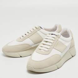 Pre Owned  Axel Arigato White Leather and Suede Genesis Vintage Sneakers Size 39