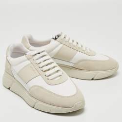 Pre Owned  Axel Arigato White Leather and Suede Genesis Vintage Sneakers Size 39