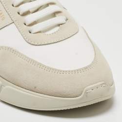 Pre Owned  Axel Arigato White Leather and Suede Genesis Vintage Sneakers Size 39