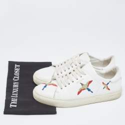 Axel Arigato White Leather Clean 90 Bee Bird Low Top Sneakers Size 39