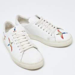 Axel Arigato White Leather Clean 90 Bee Bird Low Top Sneakers Size 39