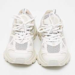 Axel Arigato White Leather and Mesh Trainer Sneakers Size 35