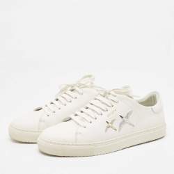 Axel Arigato White Leather 90 Bird Low Top Sneakers Size 42