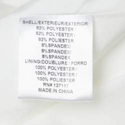 Pre Owned Badgley Mischka Ivory Jersey Off-Shoulder Embellished Midi Dress L