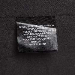 Pre Owned Badgley Mischka Black Embroidered Tulle Halter Neck Gown M