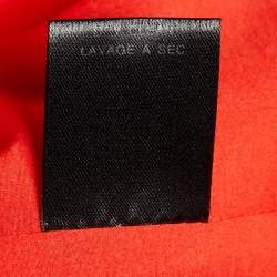 Pre Owned Badgley Mischka Brick Red Crepe Belted Short Dress L