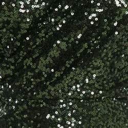 Badgley Mischka Green Sequin One-Shoulder Short Dress M
