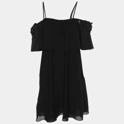 Badgley Mischka Black Crepe Top M