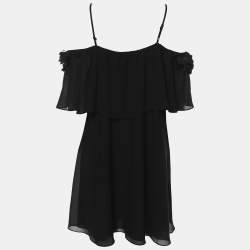 Badgley Mischka Black Crepe Top M