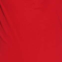 Badgley Mischka Red Stretch Crepe Maxi Dress XL