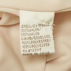 Pre Owned Badgley Mischka Blush Sequin One Shoulder Gown XS 