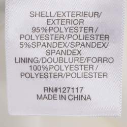 مملوكة مسبقًا Badgley Mischka White Stretch Crepe Belted Dress S