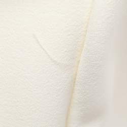 مملوكة مسبقًا Badgley Mischka White Stretch Crepe Belted Dress S