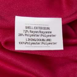 Badgley Mischka Pink Stretch Jersey Embellished Halter Gown M