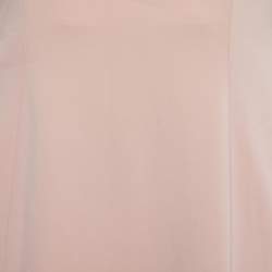 Badgley Mischka Light Pink Embellished Crepe Off Shoulder Gown M