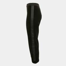 Bailey 44 Black Velvet Side Tape Detail Sabila Ponte Pants M