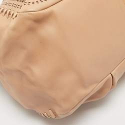 Baldinini Beige Laser Cut Leather Tote