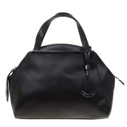 Baldinini Black Leather Satchel