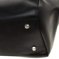 Baldinini Black Leather Satchel