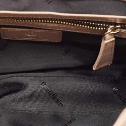 Baldinini Beige Leather Studded Flap Shoulder Bag