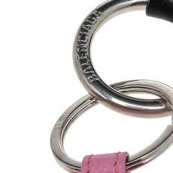 Balenciaga Pink Leather Cash Heart Mirror Case