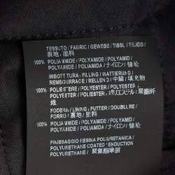 Pre Owned Balenciaga Black Synthetic Oversized Hooded Parka Jacket S