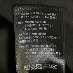 Pre Owned Balenciaga Black Cotton Oversized Zip-Up Jacket S