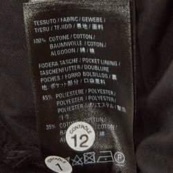 Pre Owned بنطال جينز دينيم عالي الارتفاع بالنسياغا أسود مقاس وسط (ميديم) خصر 28''