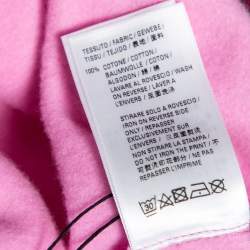 Pre Owned Balenciaga Pink Cotton World Food Programme Logo Printed Hoodie XS