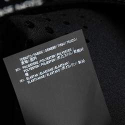 Balenciaga Black Perforated Neoprene Piaf Top M