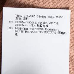 Pre Owned Balenciaga Peach Knit Pocketed Sleeveless Dress M