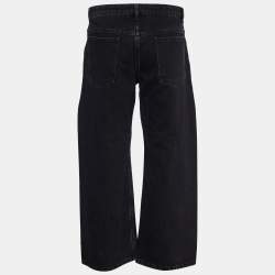 Balenciaga Black Stonewash Denim Wide Leg  Jeans L